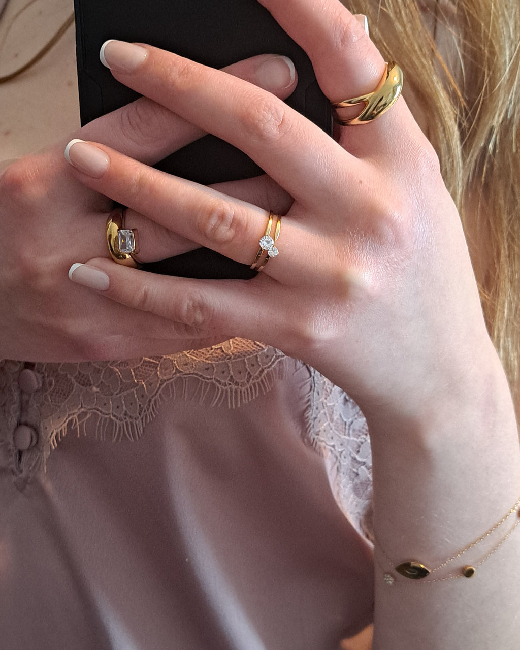 Christina_double_diamond_gold_pvd_waterproof_ring_vienna_domani