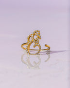 Iced Initial Ring