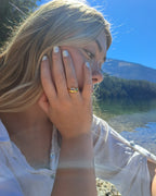 sienna emerald cut pvd waterproof ring vienna domani